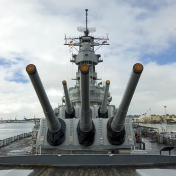 Artillery Turret on a Naval Ship