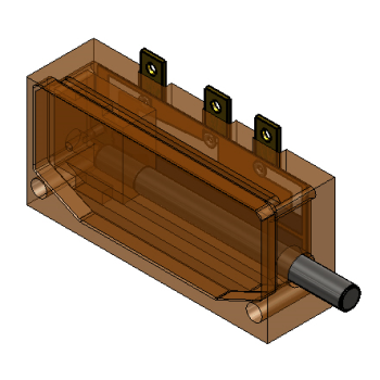 Miniature Potentiometer CAD Transparent
