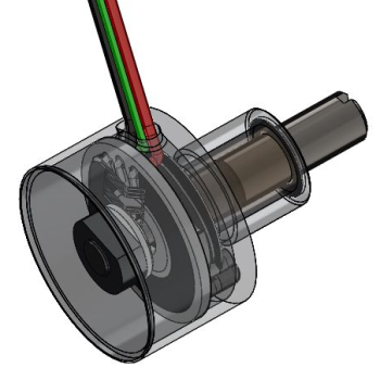 Panel Potentiometer CAD Transparent